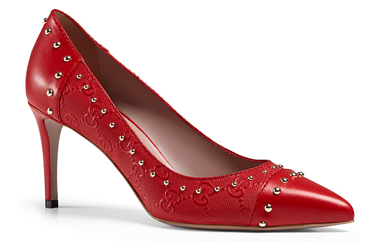 Order (W) Gucci High Heels Kulit 'Red Fashion' 386045-AIY40-6523