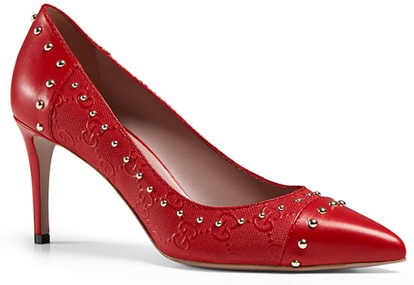 (Women) Gucci Leather High Heels 'Red Fashion' 386045-AIY40-6523 Order (Women) Gucci Leather High Heels 'Red Fashion' 386045-AIY40-6523