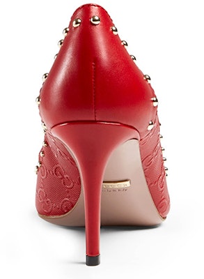 (Women) Gucci Leather High Heels 'Red Fashion' 386045-AIY40-6523 Shop (Women) Gucci Leather High Heels 'Red Fashion' 386045-AIY40-6523