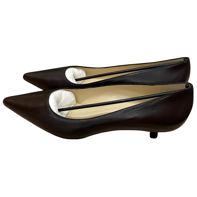 (Women) Gucci Leather High Heels 'Simplistic Comfort Deep Brown' 159034-A0D00-2042