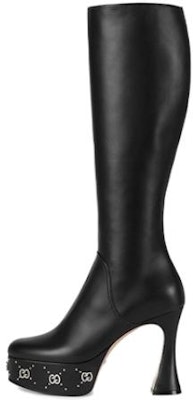 (W) Gucci Sepatu Boot Tinggi Kulit 'Nyaman Modis Hitam' 750519-BKO00-1000 Buy (W) Gucci Sepatu Boot Tinggi Kulit 'Nyaman Modis Hitam' 750519-BKO00-1000
