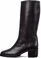 Buy (Women) Gucci Leather High Top Boots 'Comfort Chunky Heel - Black' 758290-AACGW-1000