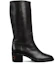 Order (W) Gucci Leren High Top Laarzen ''Comfort Chunky Hak - Zwart'' 758290-AACGW-1000