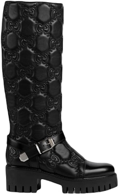 (Women) Gucci Leather High-Top Slip-On Boots 'Black' 718387-DS8U0-1000 Order (Women) Gucci Leather High-Top Slip-On Boots 'Black' 718387-DS8U0-1000