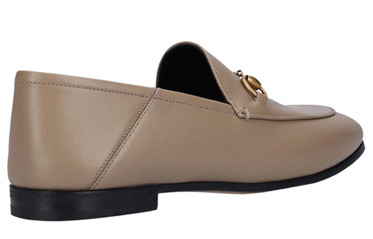(W) Gucci Leather Horsebit Loafer 'Mud 'Beige' 圖 3