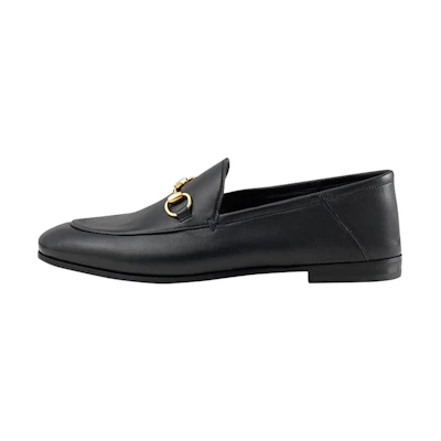 (W) Gucci Leather Horsebit Loafer 'Black'