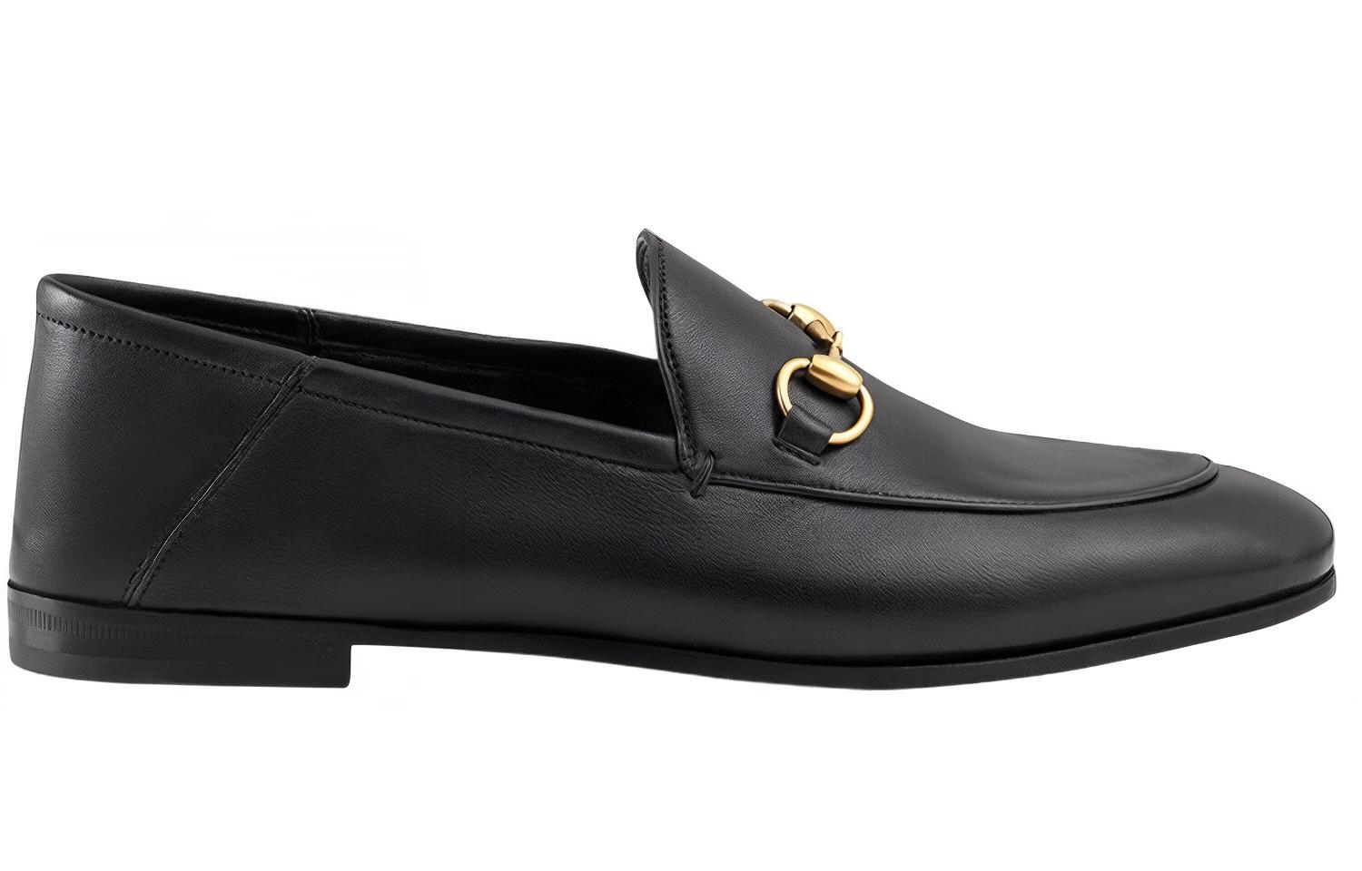 Order (W) Gucci Kasut Loafer Kulit Horsebit 'Hitam' 414998-DLC00-1000