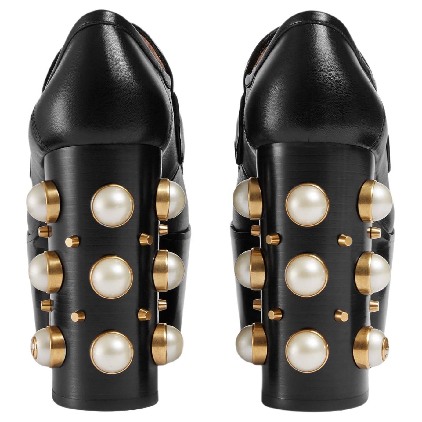 Purchase (W) Mocassins en Cuir Gucci Horsebit ''Noir'' 470970-C9D00-1000