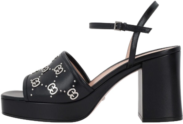 (W) Sandalia de Moda Gucci de Cuero Negro con Interlocking G. 719844-C9D00-1000 Buy (W) Sandalia de Moda Gucci de Cuero Negro con Interlocking G. 719844-C9D00-1000