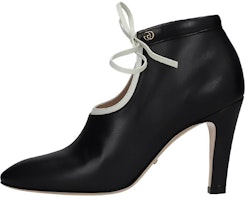 (Women) Gucci Leather Lace-Up Mid-Heel Boot 'Black' 626736-DMBT0-1081 (Women) Gucci Leather Lace-Up Mid-Heel Boot 'Black' 626736-DMBT0-1081