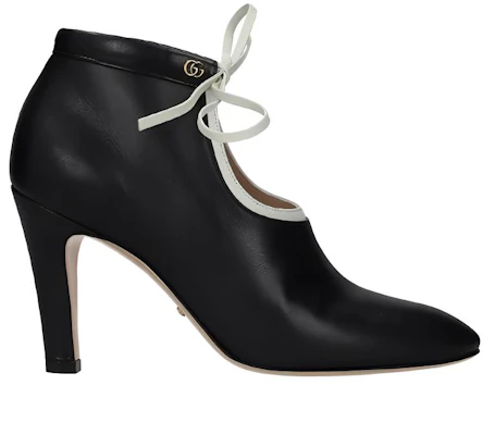 (Women) Gucci Leather Lace-Up Mid-Heel Boot 'Black' 626736-DMBT0-1081 Order (Women) Gucci Leather Lace-Up Mid-Heel Boot 'Black' 626736-DMBT0-1081