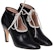(W) But Hitam Gucci Kulit Bertumit Sederhana Lace-Up 626736-DMBT0-1081