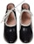 (W) But Hitam Gucci Kulit Bertumit Sederhana Lace-Up 626736-DMBT0-1081