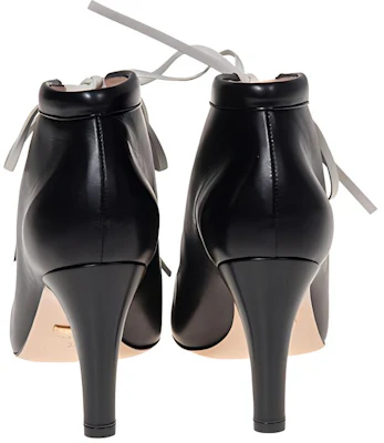 (Women) Gucci Leather Lace-Up Mid-Heel Boot 'Black' 626736-DMBT0-1081 Purchase (Women) Gucci Leather Lace-Up Mid-Heel Boot 'Black' 626736-DMBT0-1081