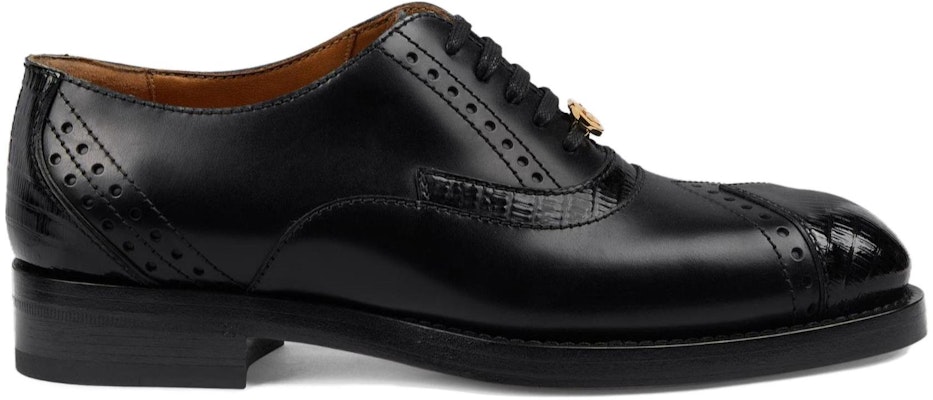(Women) Gucci Leather Lace-up 'Black' 750567-AACD2-1000 Order (Women) Gucci Leather Lace-up 'Black' 750567-AACD2-1000