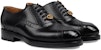 (W) Kasut Gucci Kulit Bertali 'Hitam' 750567-AACD2-1000