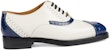(W) Kasut Gucci Kulit Lace-up Putih Biru 750567-AACD2-4254