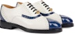 (W) Kasut Gucci Kulit Lace-up Putih Biru 750567-AACD2-4254