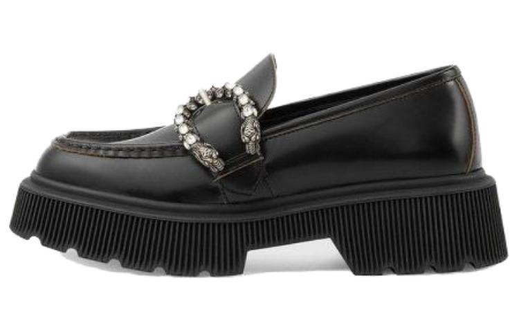 (Women) Gucci Leather Loafer 'Black' 627289-DS800-1000