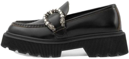 (Women) Gucci Leather Loafer 'Black' 627289-DS800-1000 (Women) Gucci Leather Loafer 'Black' 627289-DS800-1000