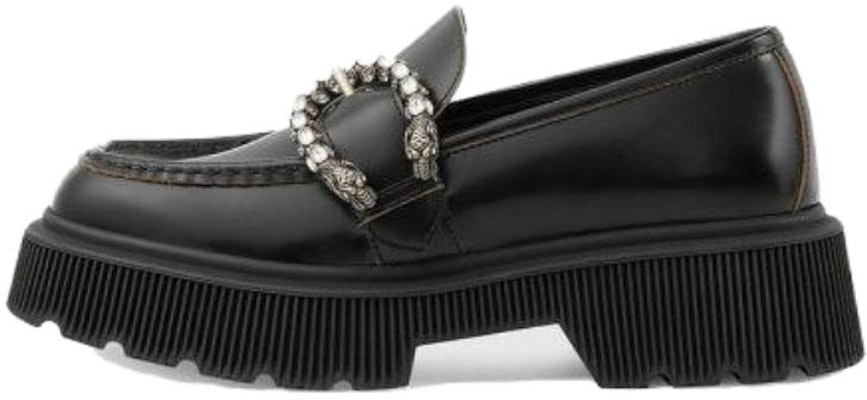 (Women) Gucci Leather Loafer 'Black' 627289-DS800-1000 Buy (Women) Gucci Leather Loafer 'Black' 627289-DS800-1000
