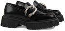 Lookbook (W) Gucci Kasut Loafer Kulit 'Hitam' 627289-DS800-1000