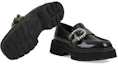 Shop (W) 구찌 블랙 가죽 로퍼 627289-DS800-1000