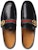 (W) Gucci Loafer Kulit 'Hitam Double G Web' 428609-D3VN0-1060