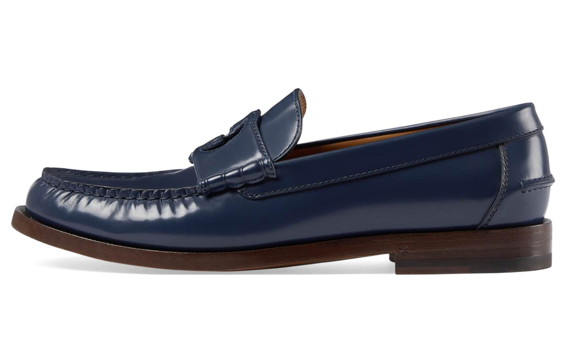 (Women) Gucci Leather Loafer 'Blue' 738676-17X00-4157