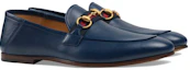 Lookbook (W) Gucci Lederloafer ''Blau Horsebit mit Rot-Grünem Web'' 581513-DLCC0-4268