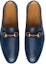 Shop (W) Gucci Loafer Kulit 'Biru dengan Jalur Merah & Hijau Horsebit' 581513-DLCC0-4268