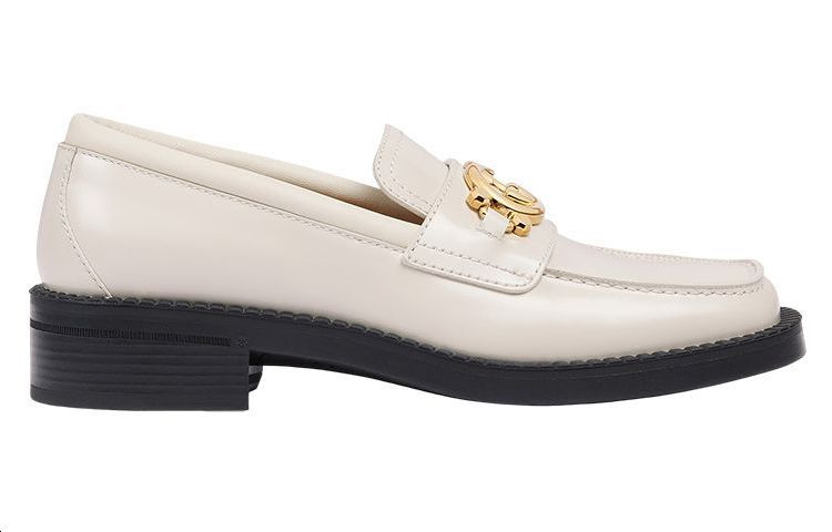 Order (W) Gucci Kasut Loafer Kulit 'Interlocking G Putih' 701791-10R60-9022