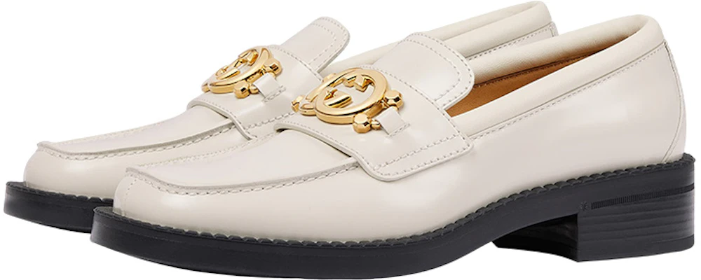 (W) Gucci Kasut Loafer Kulit 'Interlocking G Putih' 701791-10R60-9022 Lookbook (W) Gucci Kasut Loafer Kulit 'Interlocking G Putih' 701791-10R60-9022