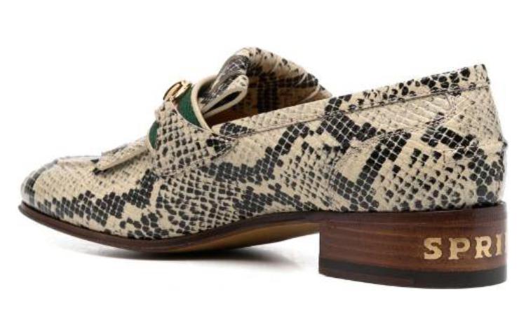 Shop (W) グッチ レザーローファー（ライトブラウン） 700182-19Y80-9763