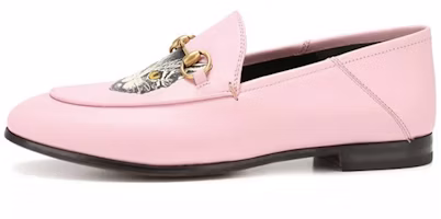 (Women) Gucci Leather Loafer 'Pink Cat Print' 580080-1GP00-5828 (Women) Gucci Leather Loafer 'Pink Cat Print' 580080-1GP00-5828