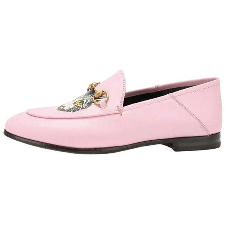 (Women) Gucci Leather Loafer 'Pink Cat Print' 580080-1GP00-5828