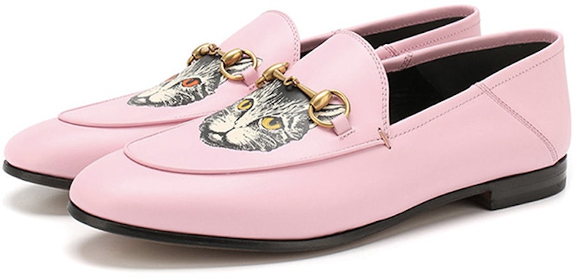 (W) Loafer Kulit Gucci 'Cetakan Kucing Merah Jambu' 580080-1GP00-5828 Order (W) Loafer Kulit Gucci 'Cetakan Kucing Merah Jambu' 580080-1GP00-5828