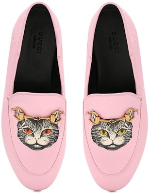 (W) Loafer Kulit Gucci 'Cetakan Kucing Merah Jambu' 580080-1GP00-5828 Lookbook (W) Loafer Kulit Gucci 'Cetakan Kucing Merah Jambu' 580080-1GP00-5828