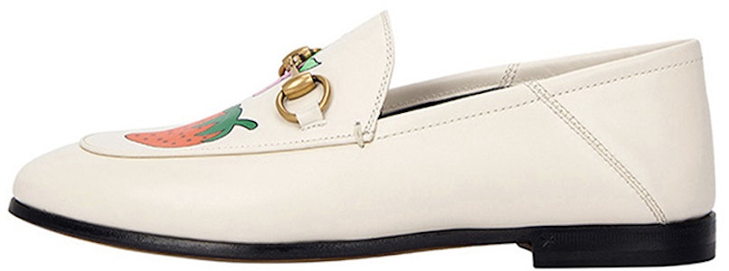 (W) グッチ レザーローファー「ストロベリープリント」 580081-1GN00-9531 Buy (W) グッチ レザーローファー「ストロベリープリント」 580081-1GN00-9531