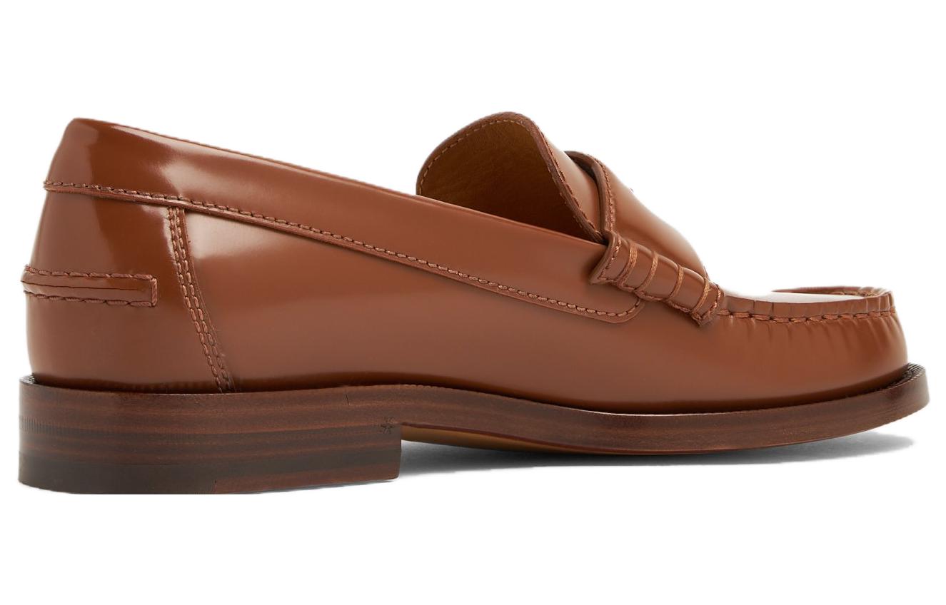 Lookbook (W) 古驰棕色低帮皮革乐福鞋 73867617X002535