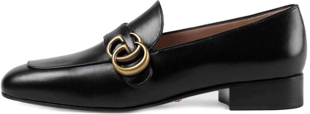 (Women) Gucci Leather Loafer with Double G 'Black' 602496-C9D00-1000 Buy (Women) Gucci Leather Loafer with Double G 'Black' 602496-C9D00-1000