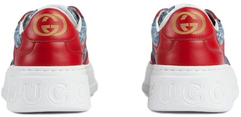 (Women) Gucci Leather Low-Top Lace-Up 'Red Blue' 739284-AABYX-6441 Shop (Women) Gucci Leather Low-Top Lace-Up 'Red Blue' 739284-AABYX-6441