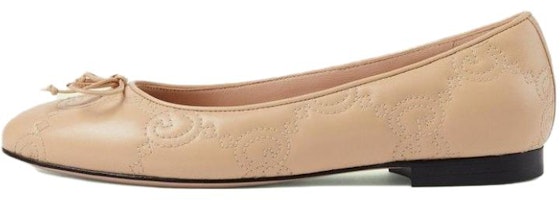 (Women) Gucci Leather Low-Top Slip-On 'Ballet Beige' 703689-BKO60-9910 (Women) Gucci Leather Low-Top Slip-On 'Ballet Beige' 703689-BKO60-9910