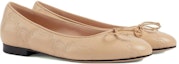 Order (W) Gucci Kulit Kasut Slip-On Bertumit Rendah 'Ballet Beige' 703689-BKO60-9910