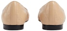 Purchase (W) Gucci Kulit Kasut Slip-On Bertumit Rendah 'Ballet Beige' 703689-BKO60-9910