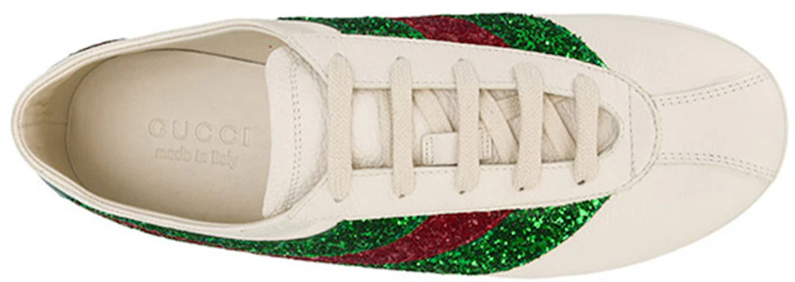 (W) Gucci Leder Low-Top Sneaker ''Weiß Grün Rot'' 483266-BXOO0-9065 Lookbook (W) Gucci Leder Low-Top Sneaker ''Weiß Grün Rot'' 483266-BXOO0-9065