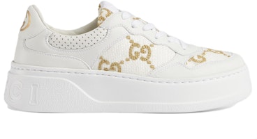 (W) 古驰白色低帮系带皮革运动鞋 670408-AACXG-9059 Order (W) 古驰白色低帮系带皮革运动鞋 670408-AACXG-9059