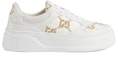 Order (W) Gucci Kasut Kulit Low Top Lace-up 'Putih' 670408-AACXG-9059