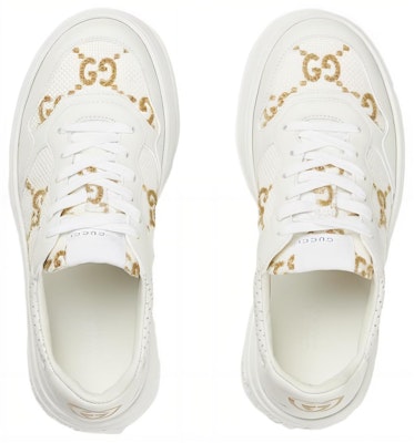 GUCCI古馳 皮革 圓頭繫帶 低筒 板鞋 女款 白色 Lookbook GUCCI古馳 皮革 圓頭繫帶 低筒 板鞋 女款 白色