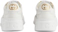 Shop (W) Gucci Kasut Kulit Low Top Lace-up 'Putih' 670408-AACXG-9059